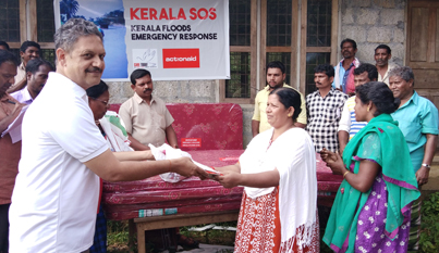 Care Today Team hands over relief to a flood affected communities in Pettimudi, Idukki district
